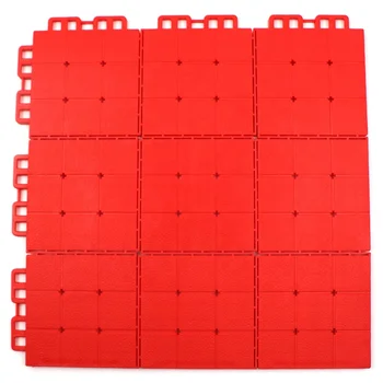 30.6*30.6*1.3 Anti-Slip High Elasticity Medium Soft TPV Interlocking Tile for Kindergarten Sports Court Pickleball Court