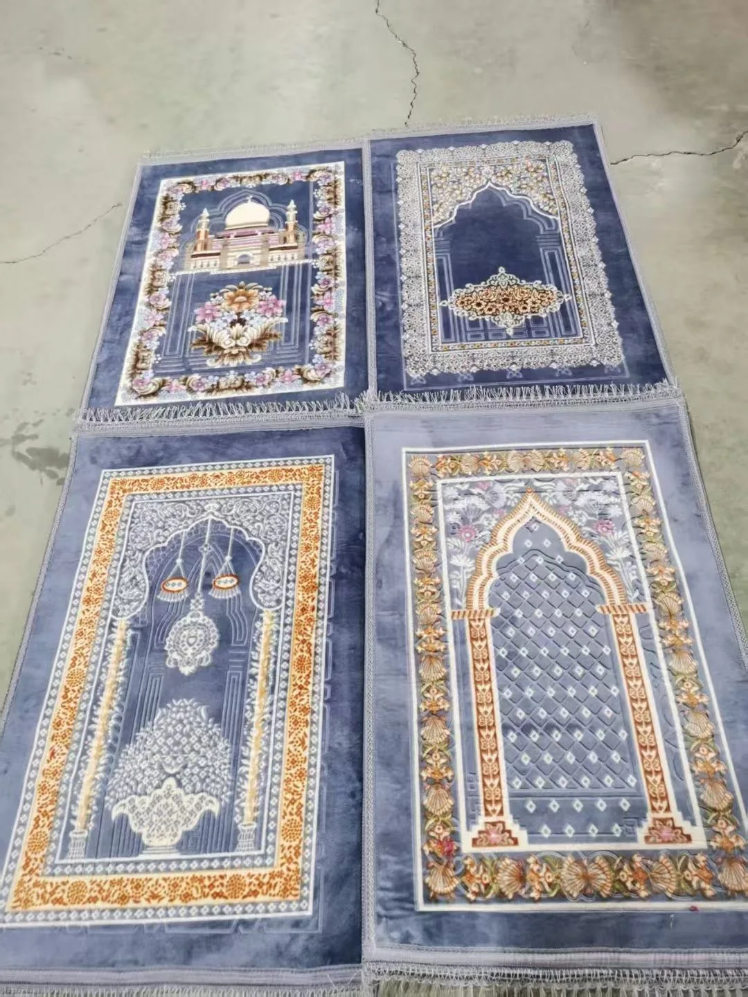 Thick Embossed Turkish Prayer Rug - Premium Islamic Sejadah Mat_voghion.com