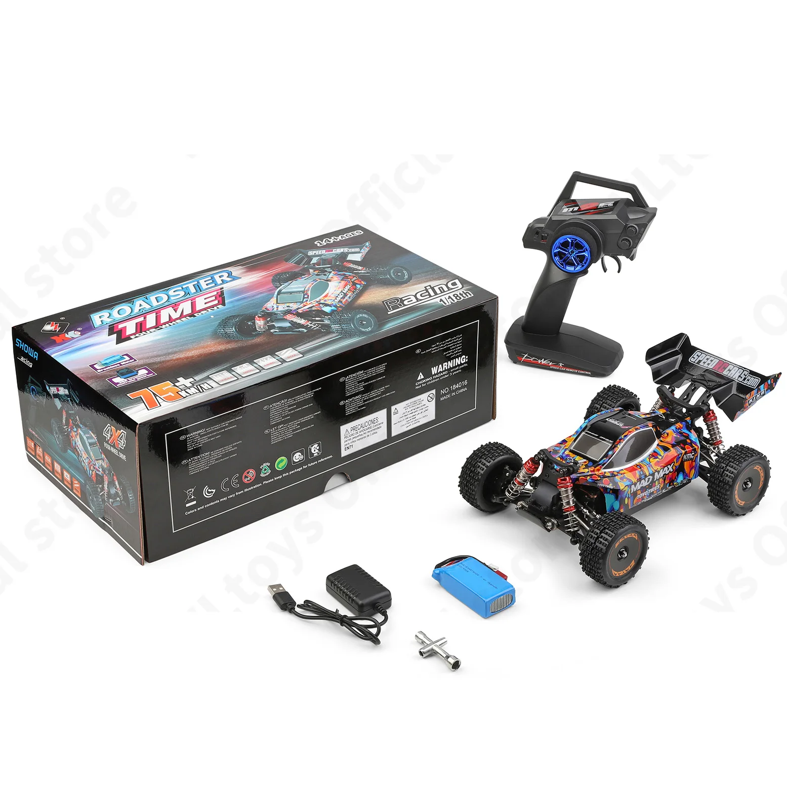 【ジャンク新品】WLtoys 184016 4WD ブラシレスモーター ⑦ WLTOYS 184016 Brushless Motor RC Truck - 75KM/H 1:18 4WD Electric