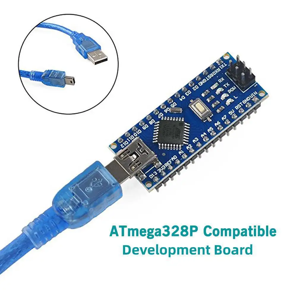 CH340 Chip ATmega328P Nano V3.0 Module Improved Version Microcontroller ...