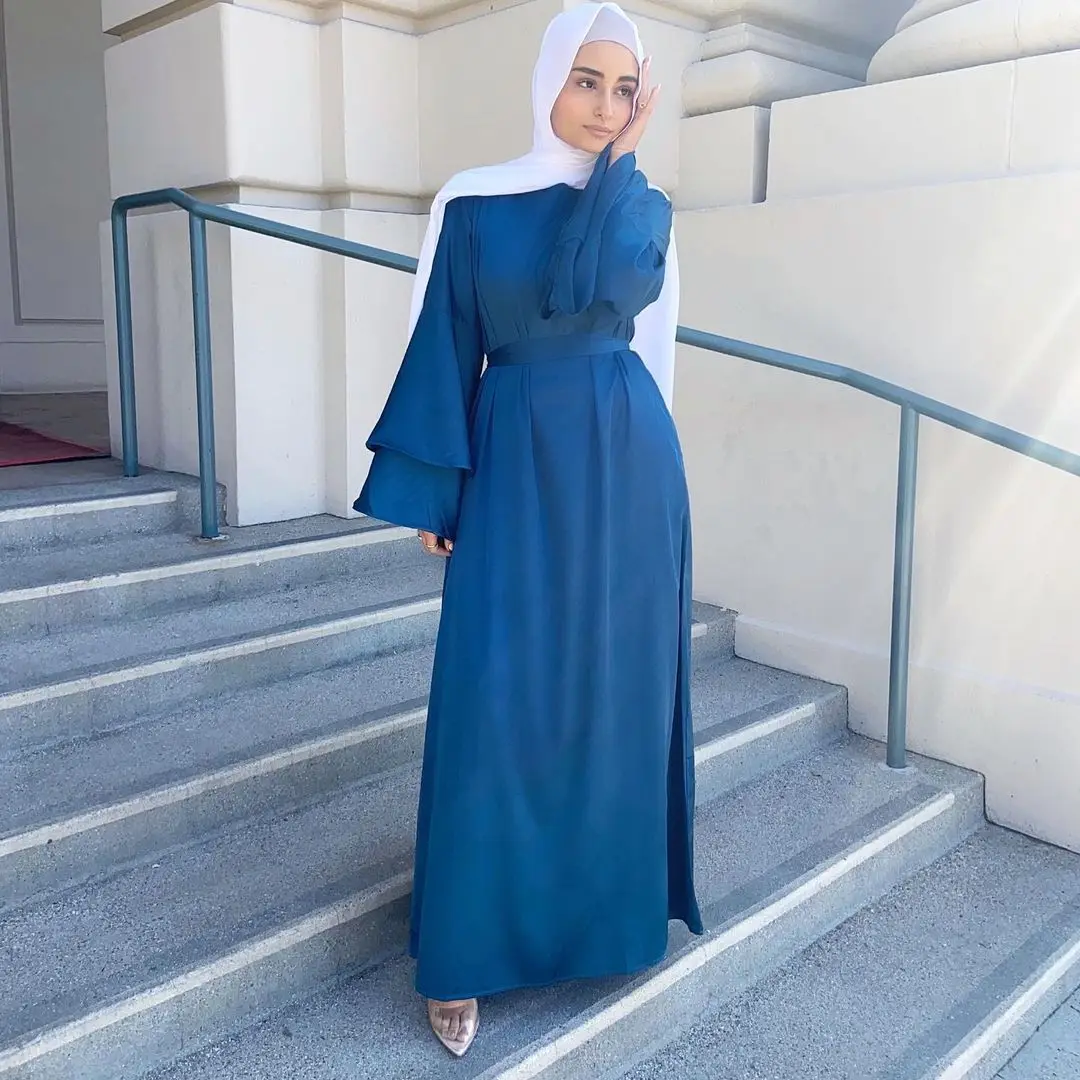 long sleeve warm dress Grey Wool Midi Dress – Long Sleeve Elegant Winter Dress with Pockets 3849 Grey / XS