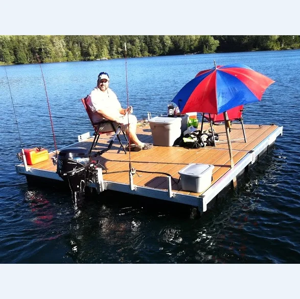 Modular platform for playground slide fishing