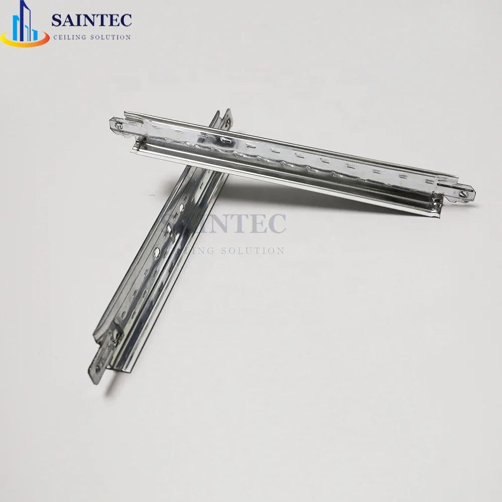 2x2 Galvanized Steel T-Type Fireproof High Strength ISO9001 Certified Modern Ceiling Grids & Accessories for False Ceiling