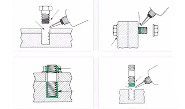 Fast-Drying Heat-Resistant Anaero Adhesive High-Strength Thread Locking Seal & Bonding Glue for Metal Screw Locks