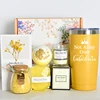 Yellow flower gift box