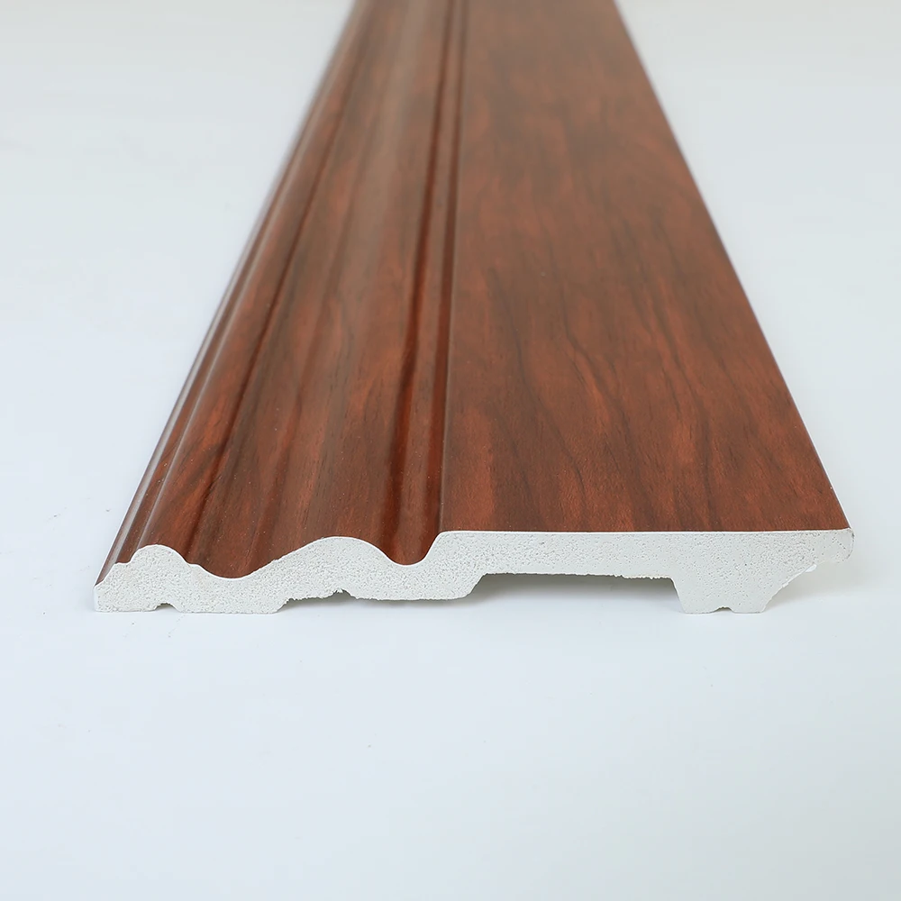 2025 New Arrival Waterproof PVC PS Skirting Board Eco-Friendly and Recyclable Skirting Flooring Accessories