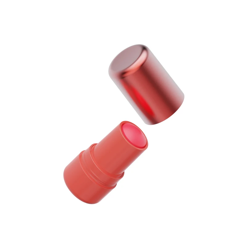 Choebe New pp 7ml Mini Vacuum Plating pink Top Fill Bottom Fill Cosmetic Packaging Rotating Lip Balm Tube Lipstick Container