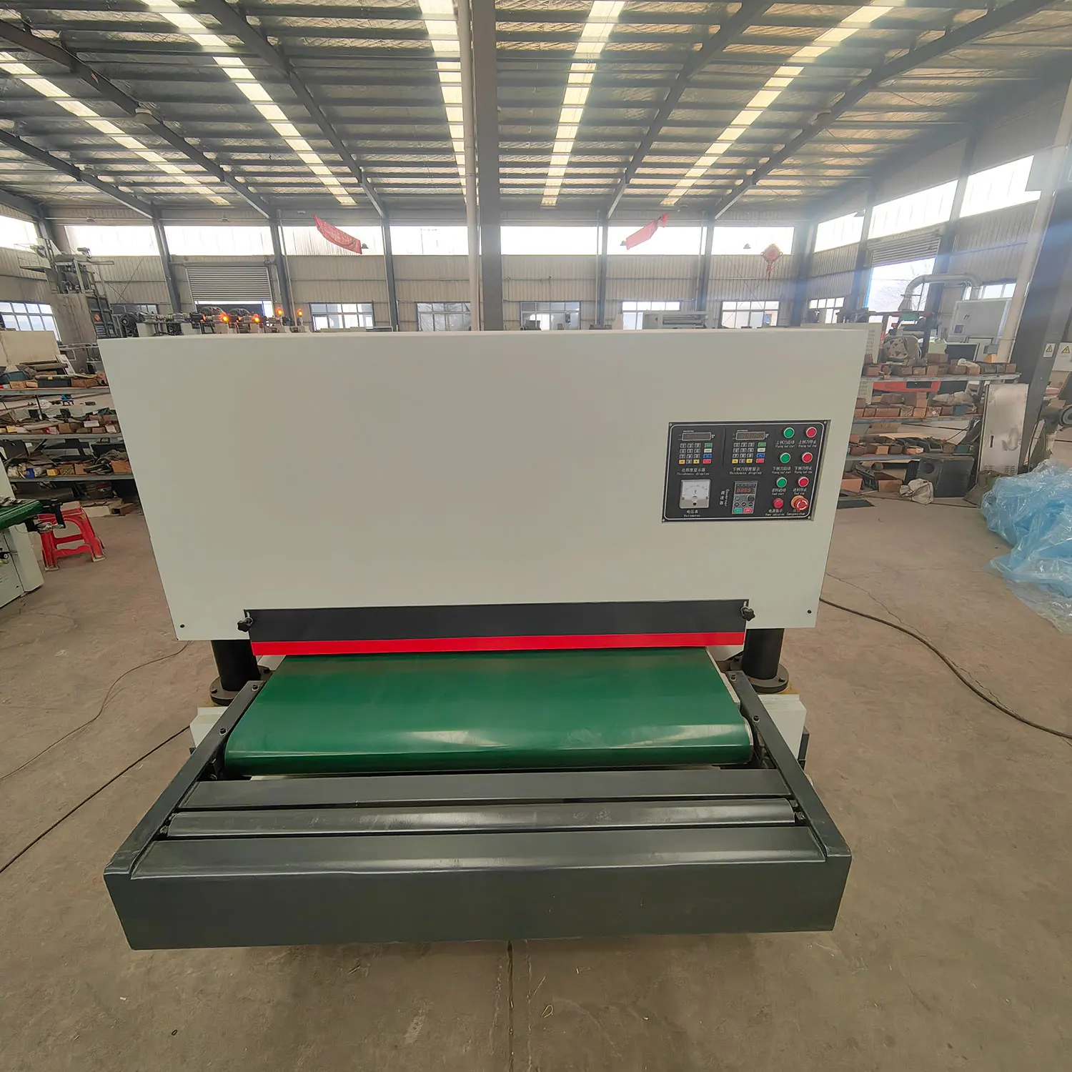 Fully Automatic Heavy High Speed Double Sided Planer 1300mm Woodworking Thicknesser Planer