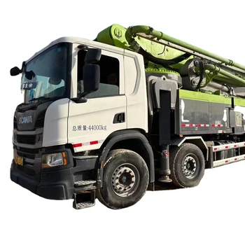 Used 2020 Zoomlion Hot-sale 63m Hydraulic Pump Benz Chassis 63 Meters Truck Mounted Concrete Pump Truck for Sale in Middle Asia
