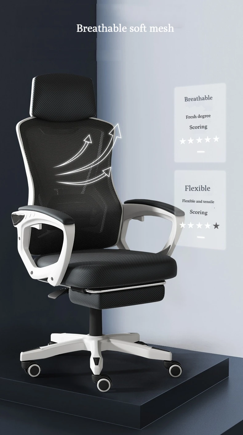 Durable Adjustable Modern Anji Executive Swivel Reclining Sleep Office Desk Chair Home Computer Ergonomic Mesh Chair Comfortable