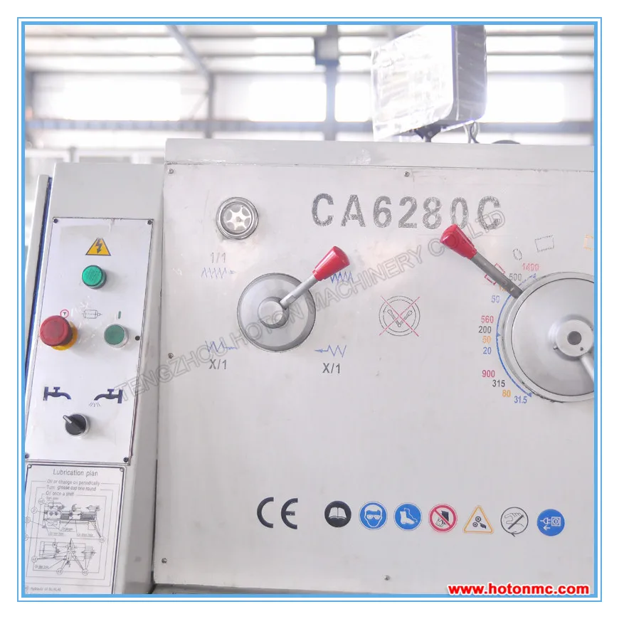 Heavy Duty Lathe Machine CA6280C Turning Machine Manual Length Optional Factory Horizontal Heavy Duty Universal Metal Lathe