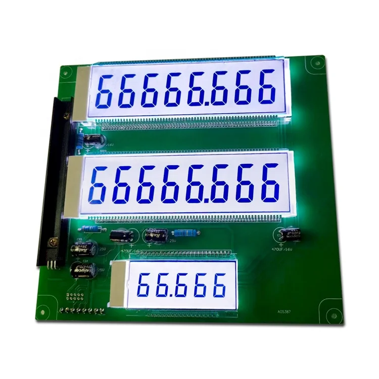 High Quality Fuel Dispensers Display Board Custom Made Size Screen Panel 775 7 Segment LCD Serial Module For Petrol Pump