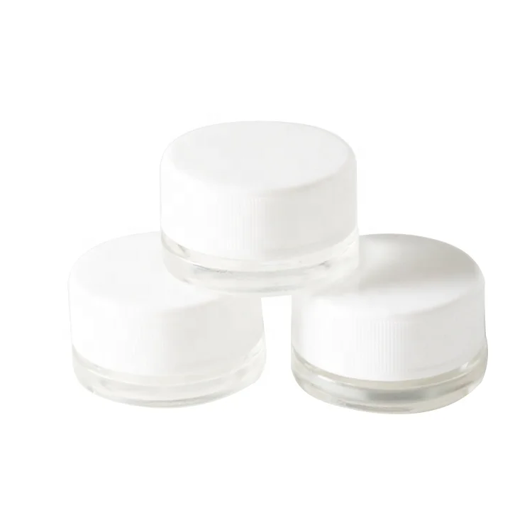 Makeup  Eyeliner Container Packaging Empty Round Matte Black Lid Cosmetic Eyeshadow Mini Jar 5g