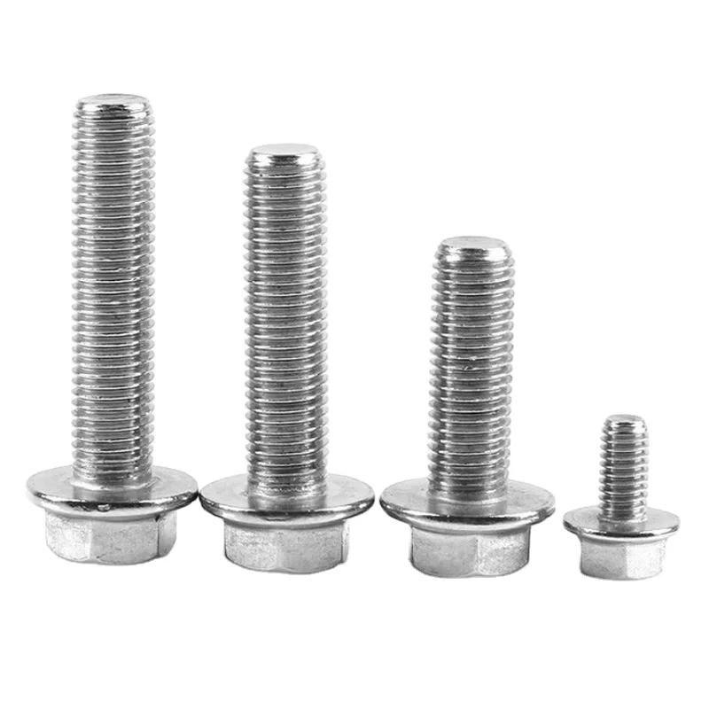 Din Mm Bolts Grade Zinc Coated Stainless Steel Serrated Flange Bolt Iso Din