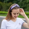 Fascia per capelli in seta viola