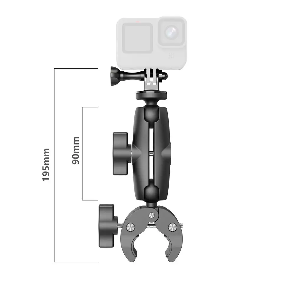 Motorfiets Voetsteun Highway Bracket 360 Verstelbare Robuuste Voetsteun Verlengbeugel Voor Touring Zwart Wit