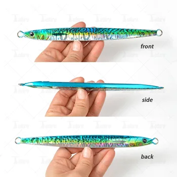 Lure Bait TK Fast-Sinking Metal Plate Noctilucent UV Lead Fish 150g 180g Sea Boat Fishing Tuna Squid Red Yellow Hard Bait No – Metal Jig – view 5