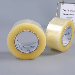 Wholesale Good Quality Transparent Waterproof Bopp Adhesive Packing Tape Custom Logo