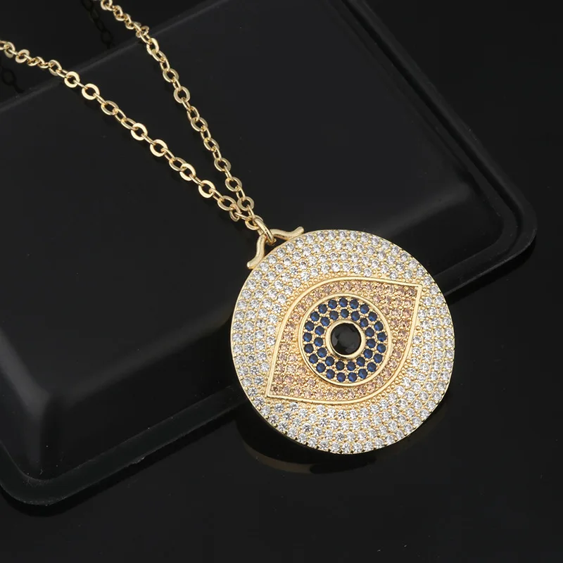 Lucky Turkish Evil Eye Pendant Necklace 