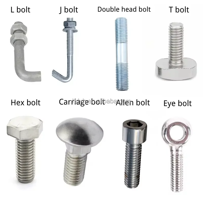 High Strength Nickel Plated Polished Galvanized Stainless Steel M1-M12 Hex Nut Bolt DIN934 Certified Grade Metric Thread Nuts factory