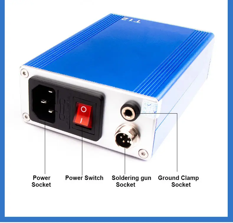 Mini Digital Display Temperature Adjustable Soldering Iron Mobile Phone Repair T12 Soldering Station