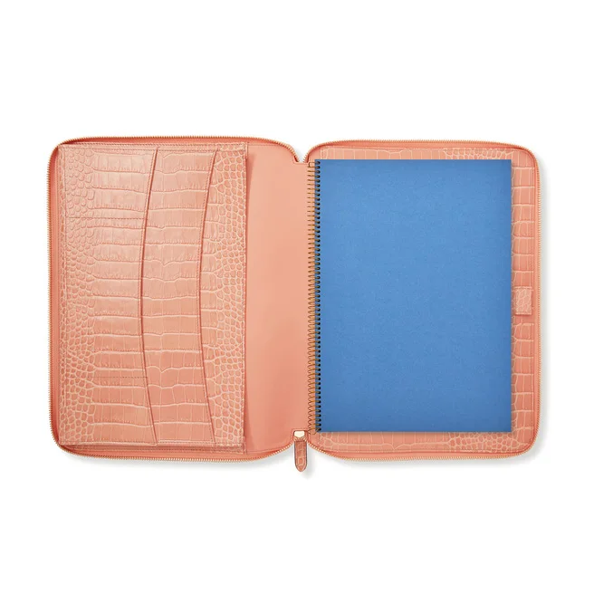 A4 Size Writing Pad Business Presentation Folder Portfolio Crocodile