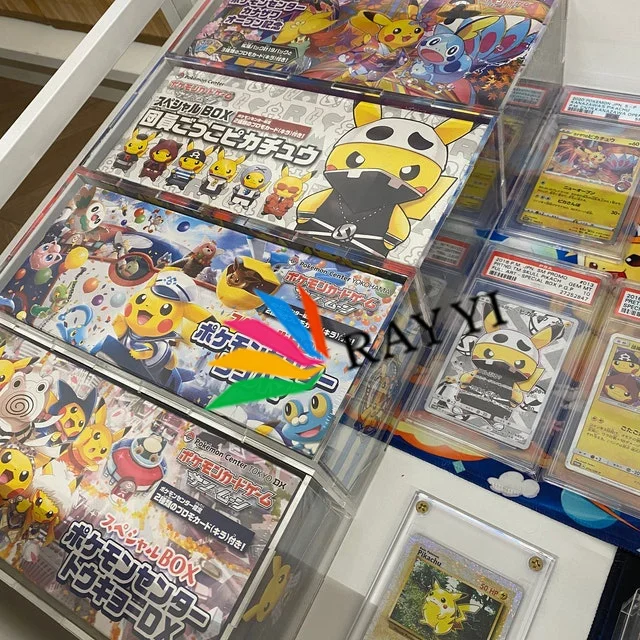 RAY YI Clear Acrylic Pikachu Box Protector Case for Pokemon Cards