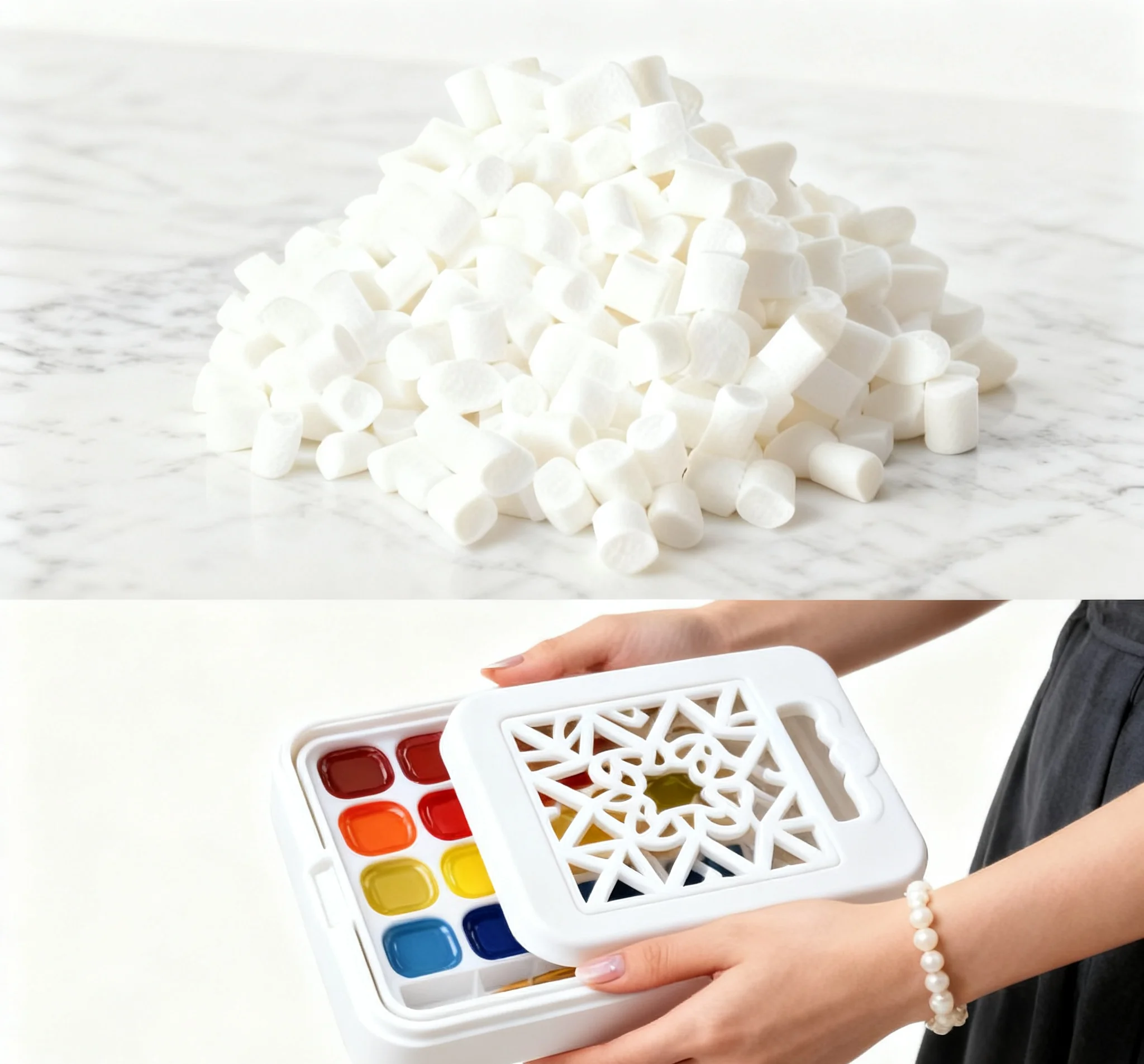 Leak-Proof Easy-Clean Soft-Touch for Daily Painting Pigment Box Manufacturing TPE Granule 0