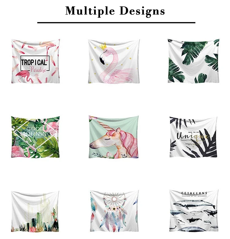 Tapestry Cloth Home Decor Custom Logo Printing Cotton Polyester Fabric