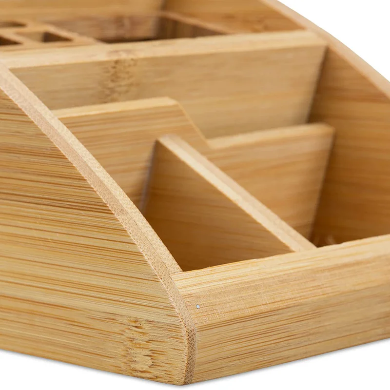 Bicheng персонализированный мини-органайзер на заказ канцелярские зажимы для канцелярских карточек ручки заметок бамбуковые держатели офисов