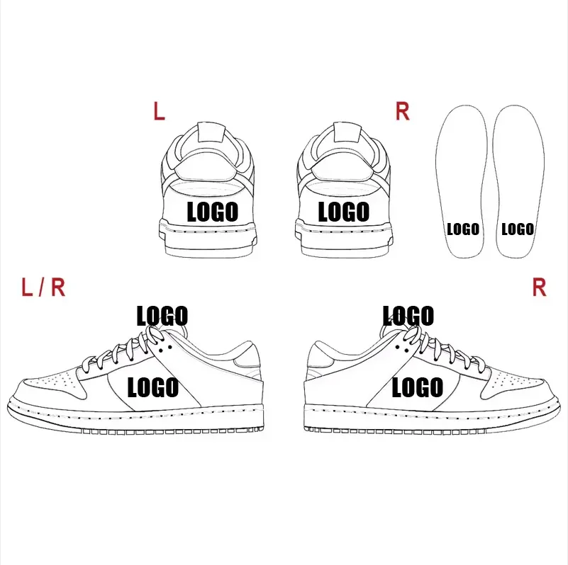 Wholesale Oem Mens Designer Free Custom Shoes Skateboarding Casual