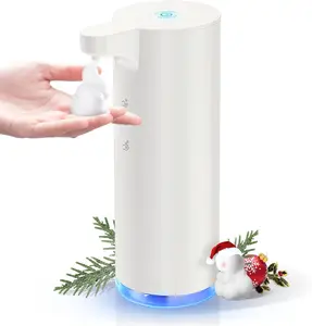 Automatic 280ml Tank Electric USB Type-C Rechargeable Lithium Battery Desktop Touchless Stainless Steel Foam Soap Household