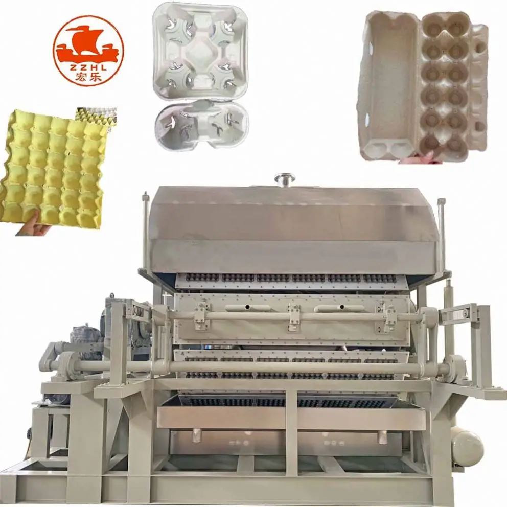 Multifunctional Eggs Packaging Boxes Carton Mini Chicken Pallet Paper Egg Tray Making Machine