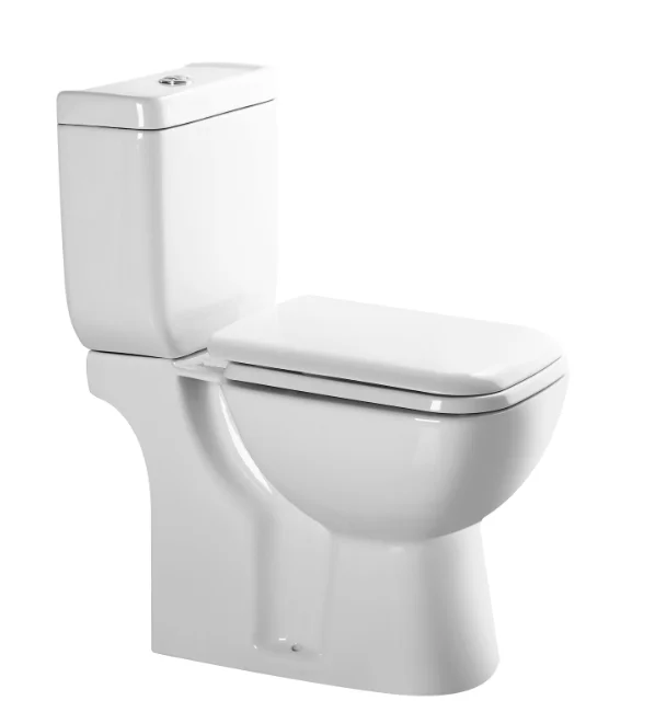 AIDI Modern Bathroom Box Rim P-trap Square Shape Two Piece Toilet