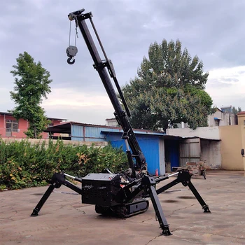 1 Ton 3 Ton 5 Ton 8 Ton Spider Crane Telescopic Boom Mini Crawler Mobile Crane mini crawler crane