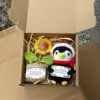 Christmas penguin gift box