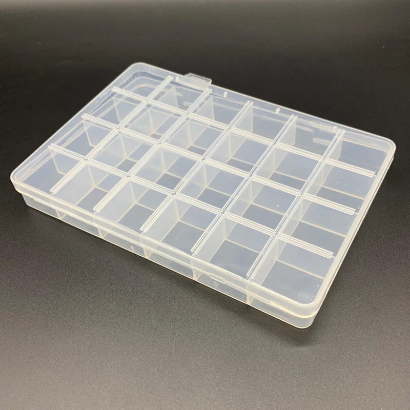 Alibaba.com: Clear divided hinged keyway plastic storage organizer box ...