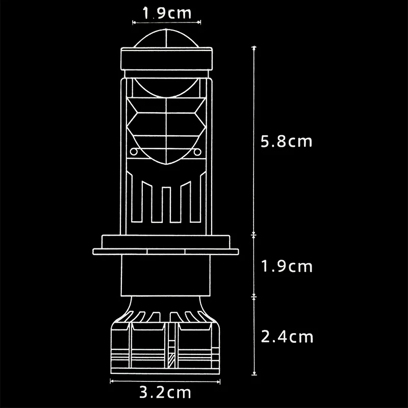 GPNE M5 3-контактный мини-объектив проектора H4 светодиодная фара мотоцикла для индийской системы освещения мотоцикла