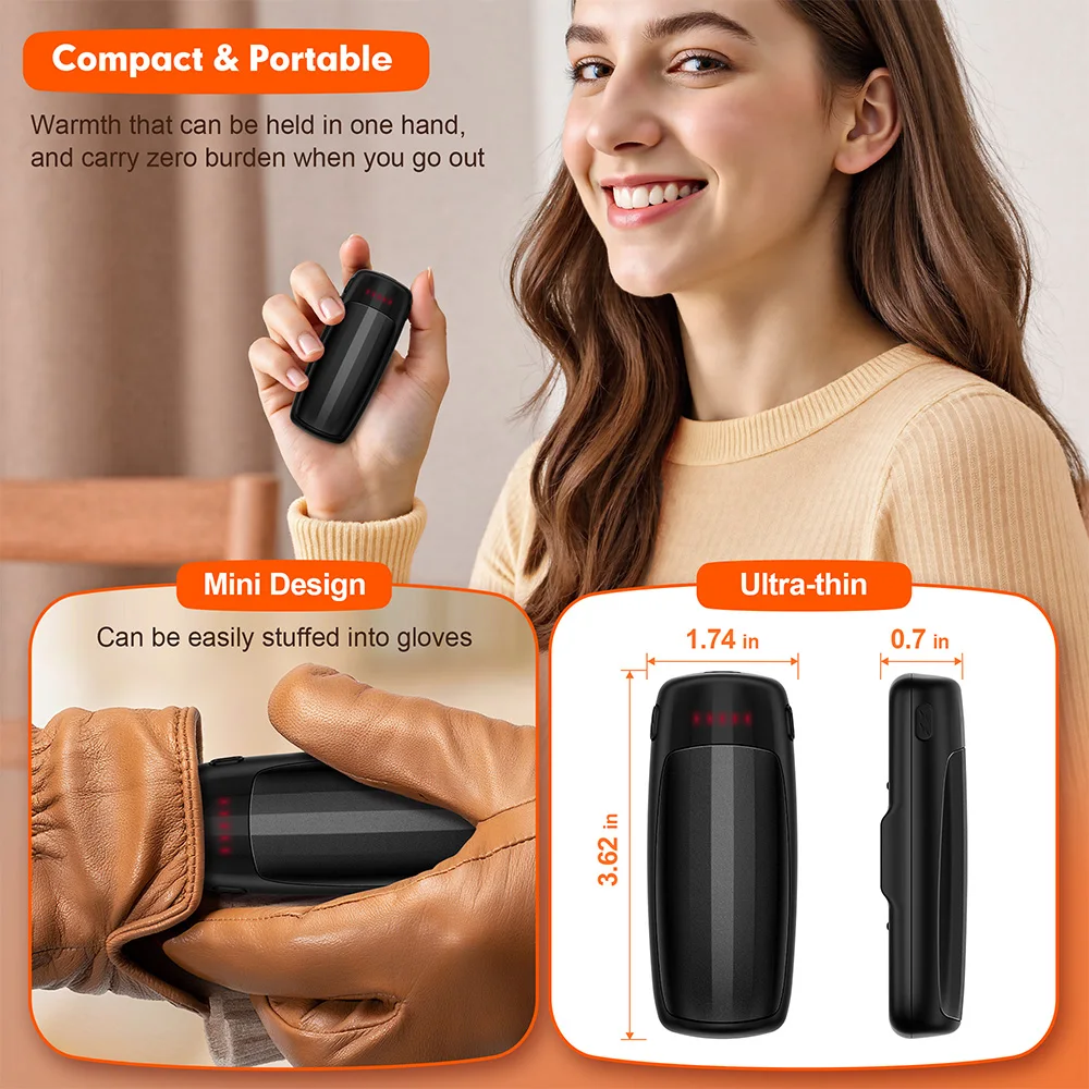 Hand Warmer, Portable, Battery, ABS+aluminium - detail 12