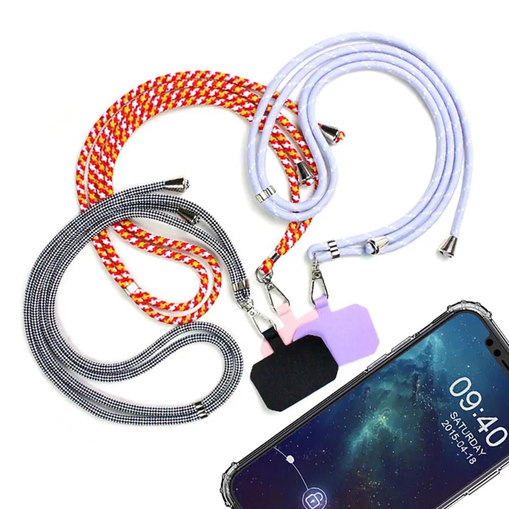 Phone Lanyard Strap Mobile Chain Rope Case Customized Adjuster Accessories Cell 2 In 1 Weave Sjs038 Laudtec supplier
