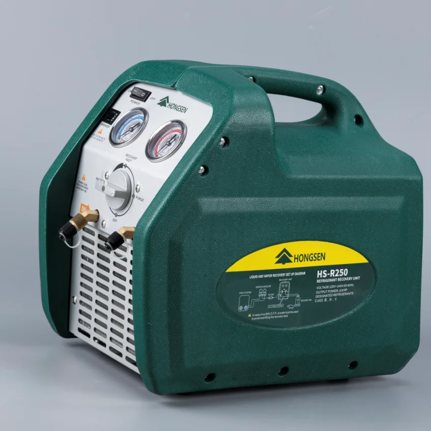 HONGSEN High-Efficiency Refrigerant Recovery Machine, Suitable for Common Refrigerants R250F R500F