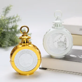 Nicro Islamic Gift Portable Pocket Watch Shape light Lamp Muslim Pendant Decoration Ramadan Festival Electric LED Candlestick