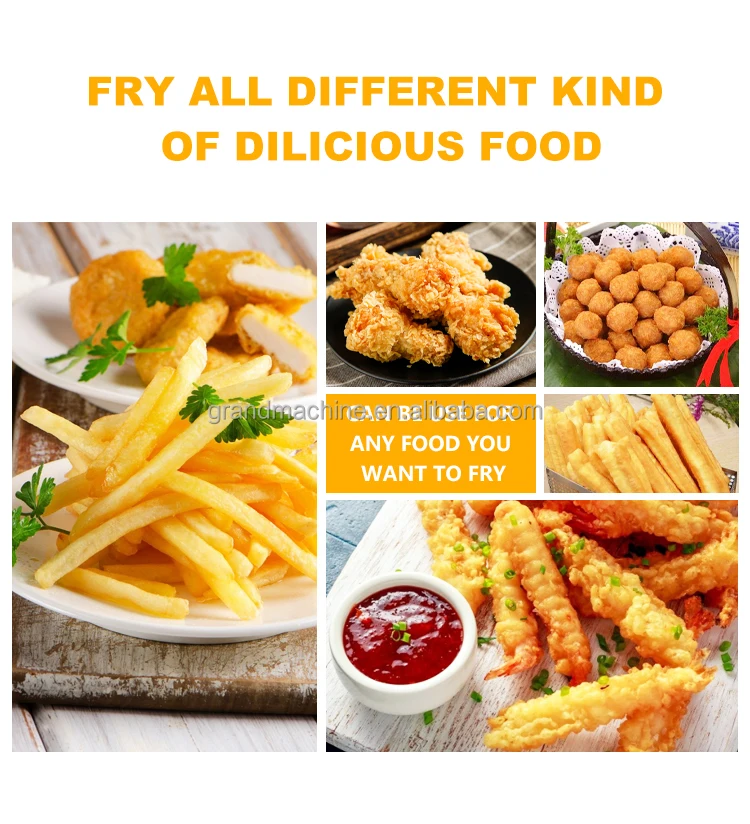 Double Tanks Stainless Steel Chicken Chips Fryer Deep Commercial Deep Fryer Machine Fryer supplier