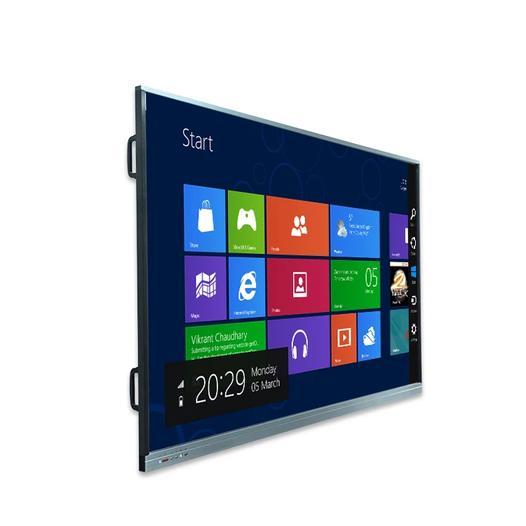 Портативная интерактивная доска с сенсорным ЖК-экраном 75 дюймов для обучения