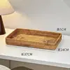 Large rattan storage tray