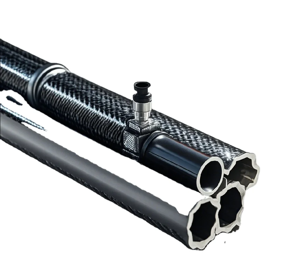 DGHX Factory Custom Round Carbon Fiber Tube Profile Carbon Fiber Flute With Thread CNC Machining Service