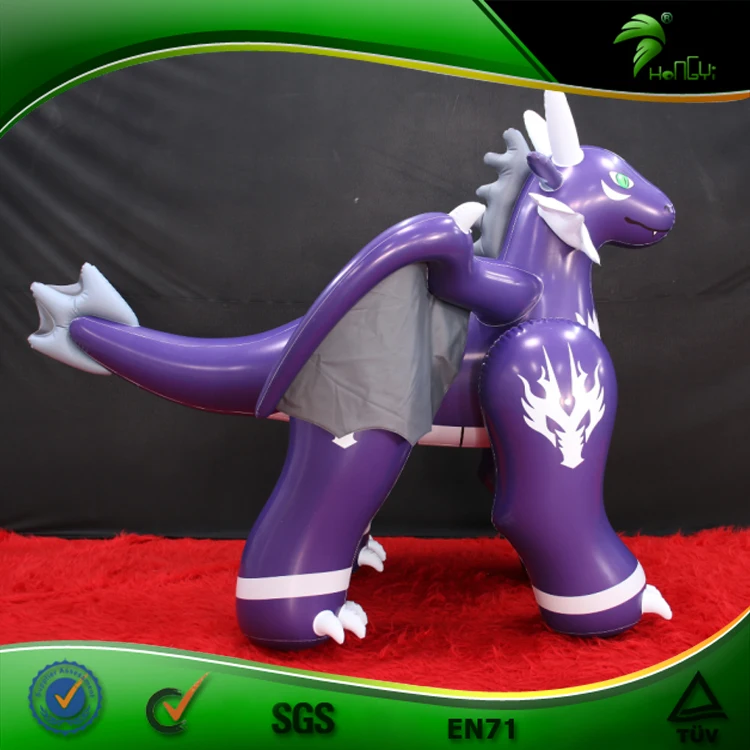 Giant Inflatable Purple Dragon Toy - Cute Balloon Animal