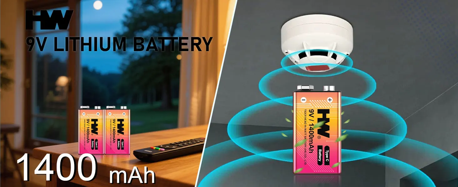 4 pack 9v usb c li ion rechargeable batteries 1400mah 1600 cycles-0