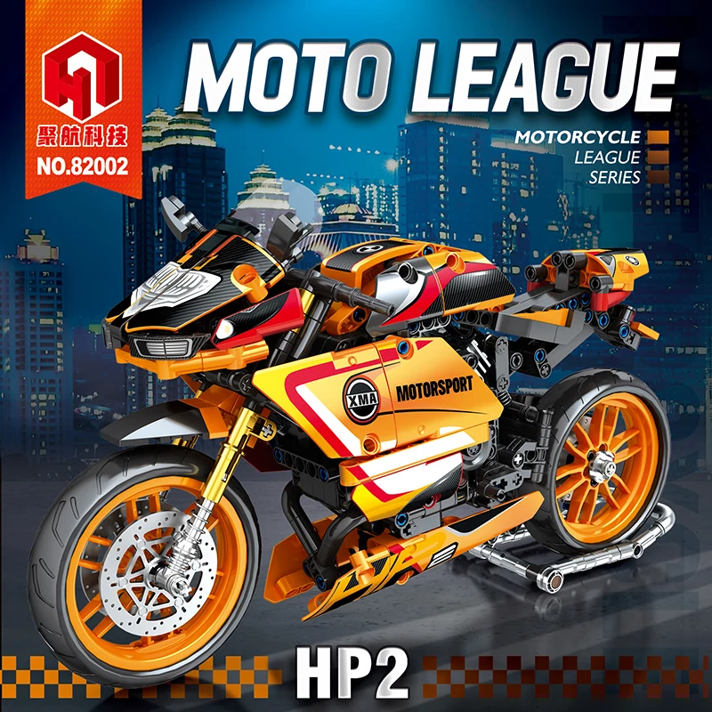 Juhang 82002 Motorcycle Series Model HP2 Moto Toy Build Blocks Model Building Blocks Toys for Boys