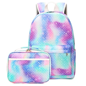 Custom Fashion Children Book Bags Girl Kids School Bag Set Backpack with Lunch Box